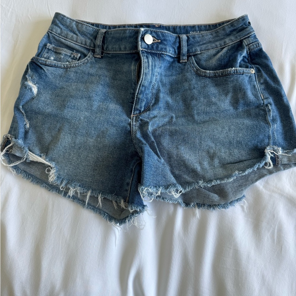 DL1961 Blue Jean Shorts Distressed Summer Style